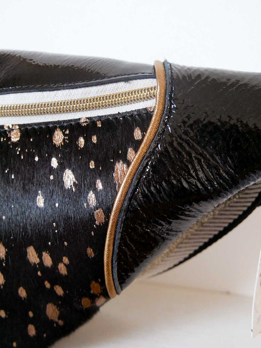 Banane - n°20 Cuir noir tâches dorées