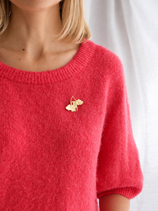 Broche Maison rêveuse