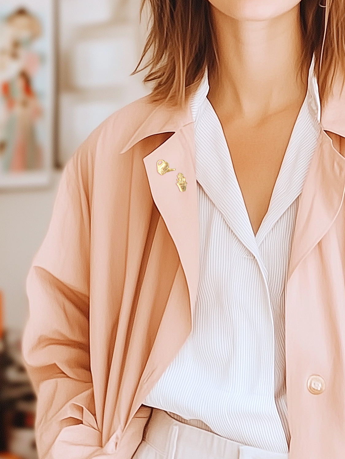 Pin's Duo jardin