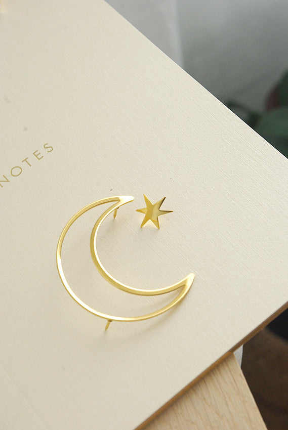 Pin's Lune et étoile