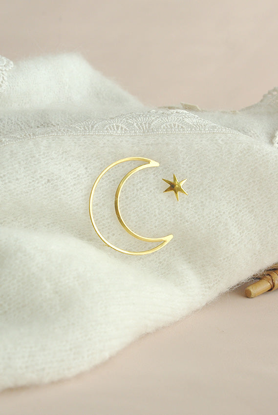 Pin's Lune et étoile