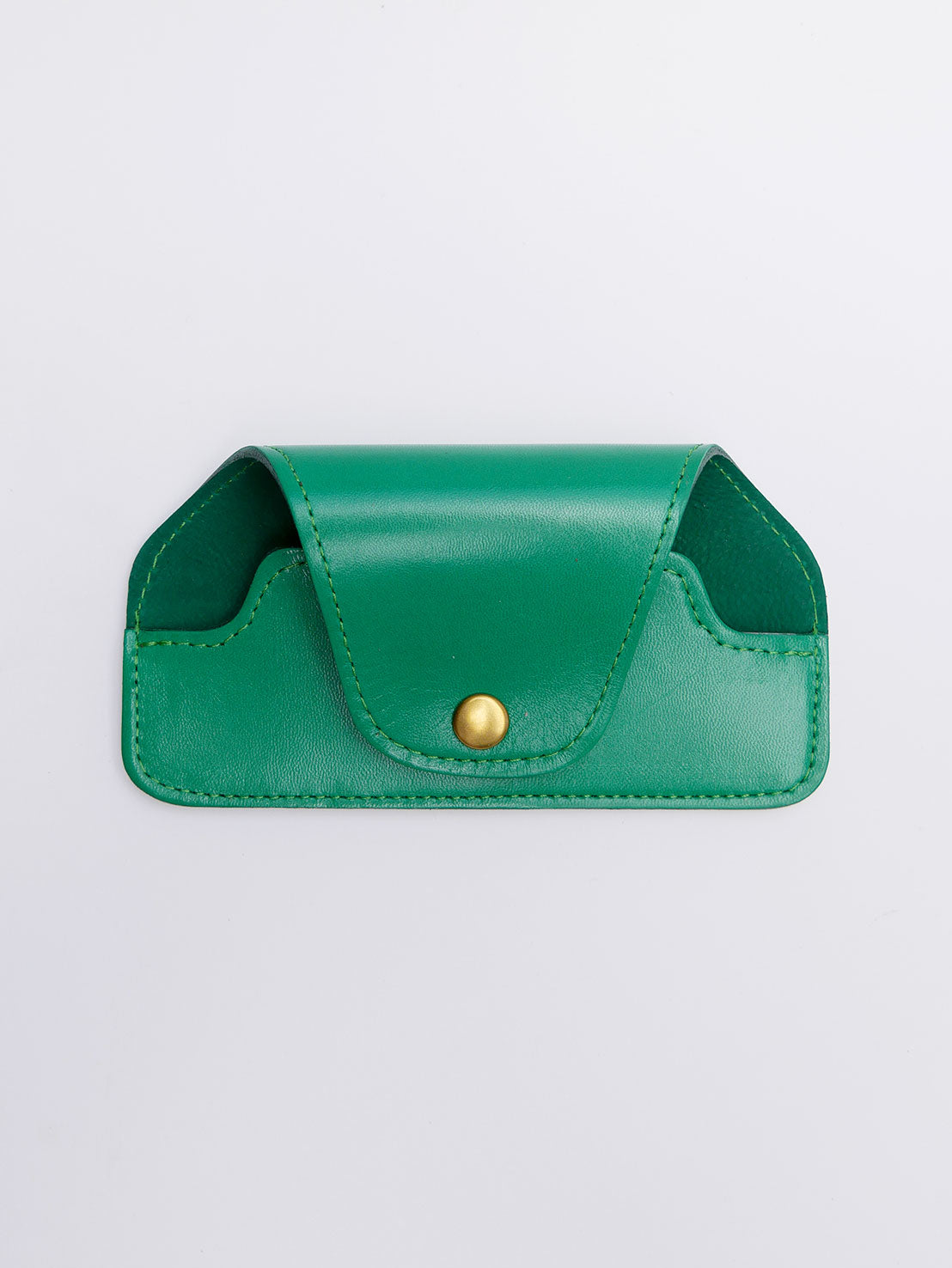 Etui à lunettes en cuir vert ET61