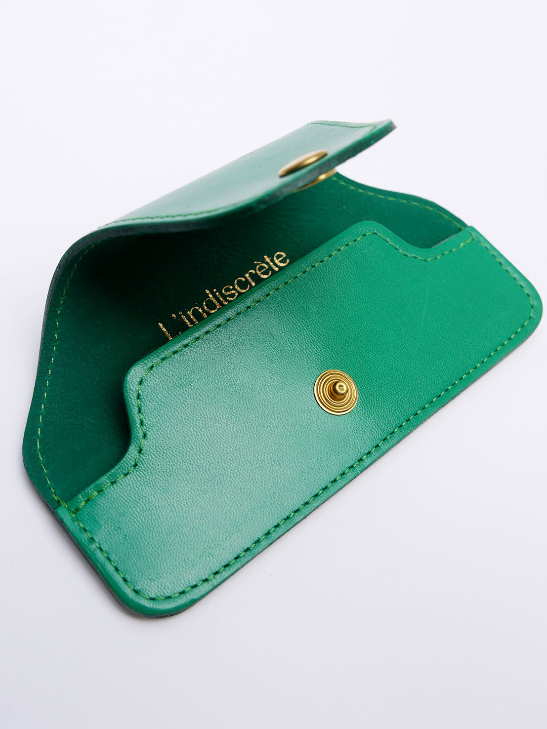 Etui à lunettes en cuir vert ET61