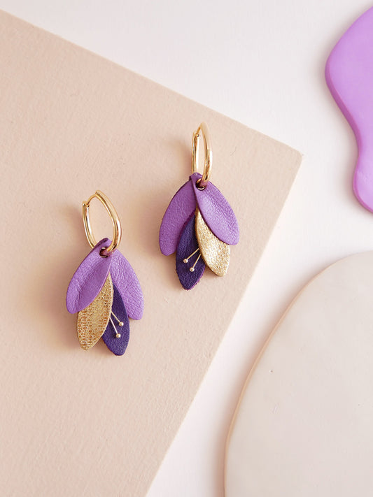 RIO - Boucle d'oreilles violet