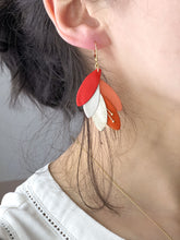 Charger l&#39;image dans la galerie, Boucle d&#39;oreilles Rio coquelicot