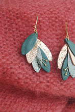 Charger l&#39;image dans la galerie, RIO - Boucle d&#39;oreilles Rio vert de gris