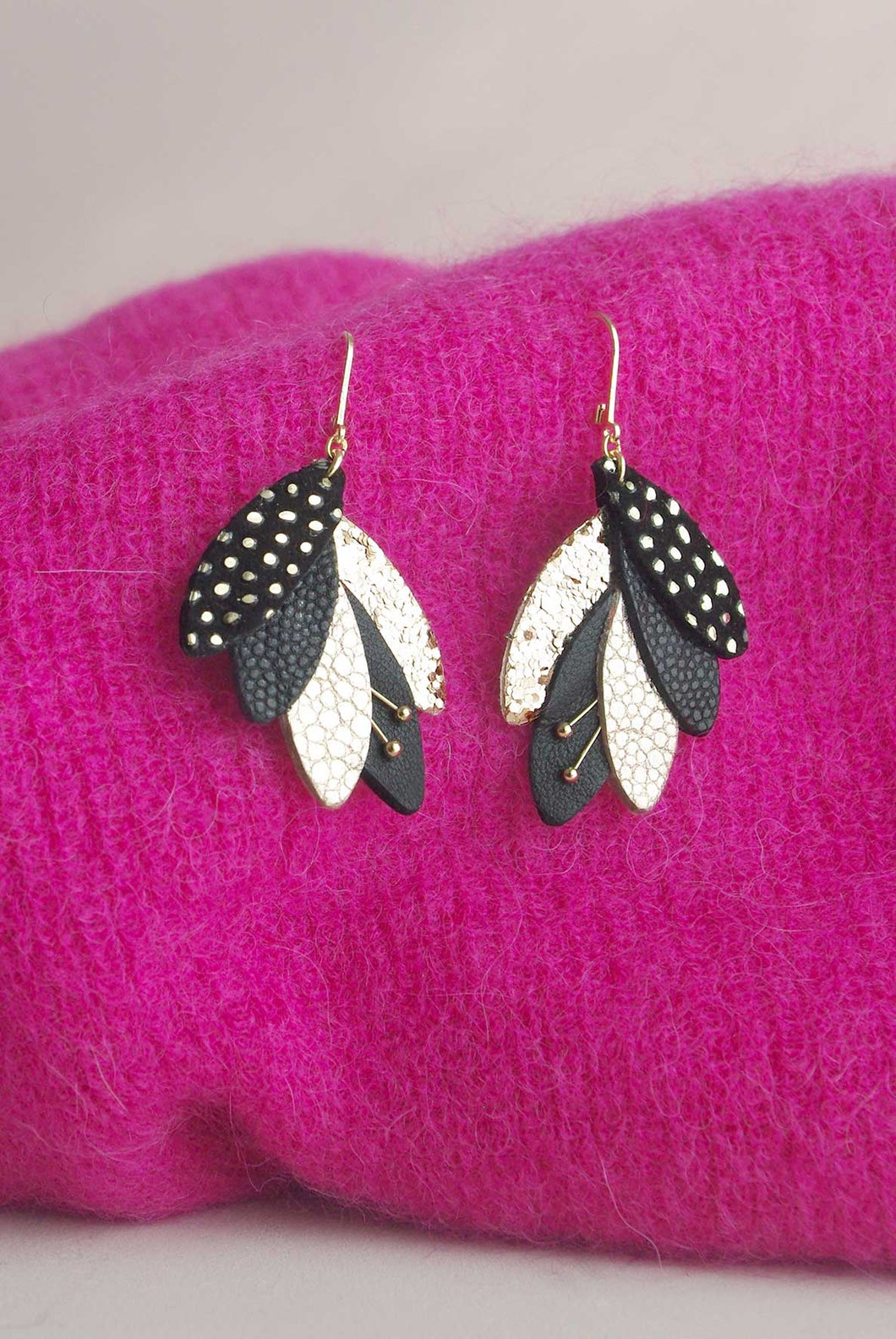 RIO - Boucle d'oreilles Rio noir
