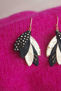 RIO - Boucle d'oreilles Rio noir