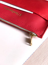 Charger l&#39;image dans la galerie, Pochette en cuir rouge - P78