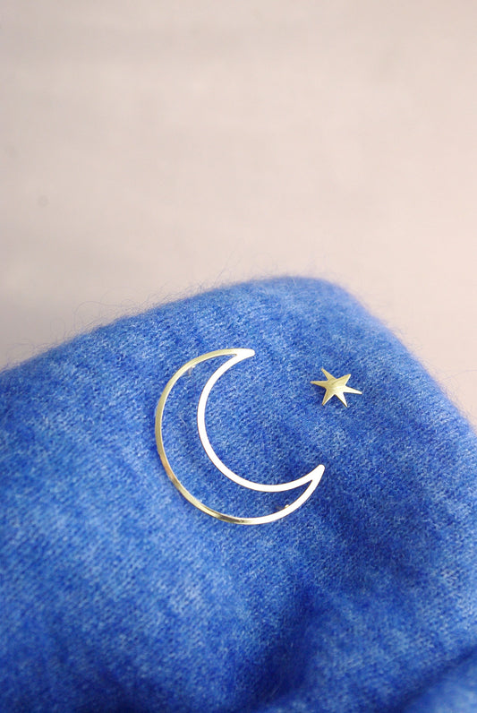 Pin's Lune et étoile